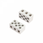 Клеммная колодка 40мм 2x2 4-10мм² 10А 400В керамика белый REXANT Клеммная колодка 40мм 2x2 4-10мм² 10А 400В керамика белый REXANT