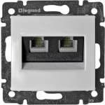 Розетка 2гн ТФ+ТФ RJ11+RJ11 с/у белый механизм Valena DIY Legrand Розетка 2гн ТФ+ТФ RJ11+RJ11 с/у белый механизм Valena DIY Legrand