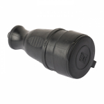 Колодка 1гн с З/К черная каучук с крышкой переносная 230В 2P+PE 16A IP44 EKF PRO Колодка 1гн с З/К черная каучук с крышкой переносная 230В 2P+PE 16A IP44 EKF PRO