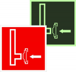 Знак F 08 "Пожарный сухотрубный стояк" 200х200 мм, пластик с покрытием фотолюминесцентным ГОСТ Р 12.4.026-200 1 EKF
