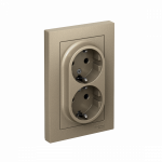 Розетка 2гн с З/К шторки с/у шампань в сборе 16А AtlasDesign Systeme Electric (1/10) Розетка 2гн с З/К шторки с/у шампань в сборе 16А AtlasDesign Systeme Electric (1/10)