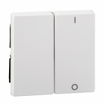 Клавиша двойная перекидная для выкл-ля/кнопки символы 0 и 1 пластик белый глянцевая IP20 для шинной системы SE MERTEN Клавиша двойная перекидная для выкл-ля/кнопки символы 0 и 1 пластик белый глянцевая IP20 для шинной системы SE MERTEN