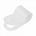 Серьга для кабеля нейлоновая СНК 5мм белая (50 шт/упак) REXANT (1/10/400)