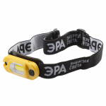 Фонарь налобный светодиодный ЭРА Рабочий GA-801 аккумуляторный мощный яркий 4 режима желто-черный Фонарь налобный светодиодный ЭРА Рабочий GA-801 аккумуляторный мощный яркий 4 режима желто-черный