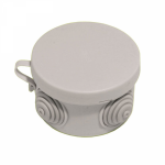 Коробка открытой установки настенно-потолочная 65x40мм пластик серый с крышкой IP55 HEGEL Коробка открытой установки настенно-потолочная 65x40мм пластик серый с крышкой IP55 HEGEL