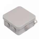 Коробка открытой установки настенно-потолочная 85x85x40мм пластик серый с крышкой IP55 HEGEL Коробка открытой установки настенно-потолочная 85x85x40мм пластик серый с крышкой IP55 HEGEL