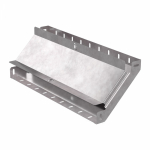 Угол д/листового кабель.лотка 90° вертикально ниспадающий без соединит. разъема сталь светло-серый ПРОМРУКАВ