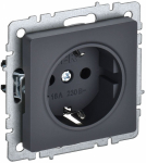 Розетка 1гн с З/К с/у графит механизм 16А РС11-1-0-БрГ BRITE IEK (1/10/100) Розетка 1гн с З/К с/у графит механизм 16А РС11-1-0-БрГ BRITE IEK (1/10/100)