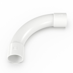 Соединитель угловой белый d32 мм (15шт/135шт уп/кор) Промрукав