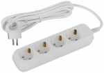 Удлинитель электрический ЭРА UDL-16-430-E Greenline 4 розетки с заземлением 3м ПВС 3x1мм2 Удлинитель электрический ЭРА UDL-16-430-E Greenline 4 розетки с заземлением 3м ПВС 3x1мм2
