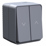 Выключатель управления жалюзи 2кл антрацит IP54 AtlasDesign Profi54 Systeme Electric (1/2) Выключатель управления жалюзи 2кл антрацит IP54 AtlasDesign Profi54 Systeme Electric (1/2)