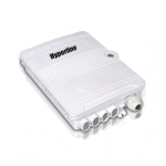 Бокс оптический настенный, 8 портов (SC duplex LC), без пигтейлов и проходных адаптеров, IP65, 213х163х47мм серый Hyperline FO-WBI-8A-GY