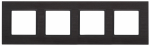 Рамка 4гн металл черный/антрацит 14-5204-05 Elegance ЭРА Рамка 4гн металл черный/антрацит 14-5204-05 Elegance ЭРА