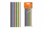 Клеевые стержни универсальные цветные с блестками, 7 мм x 100 мм, набор 6 шт, "Алмаз" TDM Клеевые стержни универсальные цветные с блестками, 7 мм x 100 мм, набор 6 шт, "Алмаз" TDM