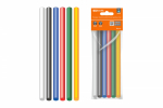 Клеевые стержни универсальные цветные, 11 мм x 100 мм, набор 6 шт, "Алмаз" TDM Клеевые стержни универсальные цветные, 11 мм x 100 мм, набор 6 шт, "Алмаз" TDM