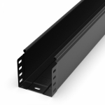 Лоток неперфорированный Стандарт 100х100х3000 (0,7 мм) RAL 9005 (6 м/уп) Промрукав