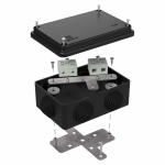 Коробка огнестойкая для о/п 40-0340-FR10.0-4 Е15-Е120 RAL9005 120х80х50 (20 шт/кор) Промрукав