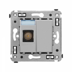 Оконечная розетка 1 выход. tv 4-2400МГц скрыт. уст-ки винт. крепление серый Avanti DKC Оконечная розетка 1 выход. tv 4-2400МГц скрыт. уст-ки винт. крепление серый Avanti DKC