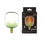 Лампа светодиод 5Вт 200Лм 1800К Е27 V140 green-clear flexible LED Gauss Filament 1/6 Лампа светодиод 5Вт 200Лм 1800К Е27 V140 green-clear flexible LED Gauss Filament 1/6