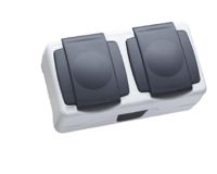 Розетка 2гн с З/К с крыш. о/у серый пружинный зажим 16А IP44 Nemliyer plus Makel (1/6/60) Розетка 2гн с З/К с крыш. о/у серый пружинный зажим 16А IP44 Nemliyer plus Makel (1/6/60)