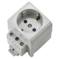 Розетка 1гн на din рейку с З/К Беларусь (1/52) Розетка 1гн на din рейку с З/К Беларусь (1/52)