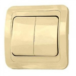 Выключатель 2кл с/у крем IP20 механизм Lilium Makel (1/12/120) Выключатель 2кл с/у крем IP20 механизм Lilium Makel (1/12/120)