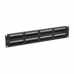 Патч-панель 19",2U,CAT6, 48 портов RJ45, неэкранированная Патч-панель 19",2U,CAT6, 48 портов RJ45, неэкранированная