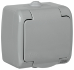 Розетка 1гн с З/К c крыш. о/у серый 16А IP54 РСш12-2-А AQUATIC GENERICA IEK (1/10/120) Розетка 1гн с З/К c крыш. о/у серый 16А IP54 РСш12-2-А AQUATIC GENERICA IEK (1/10/120)