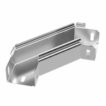 Угол д/листового кабель.лотка 90° горизонтальн. без соединит. разъема нержавеющая сталь серый ПРОМРУКАВ