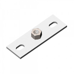 Опора пластина М12, толщ. 4,0 мм, гальван. цинк Опора пластина М12, толщ. 4,0 мм, гальван. цинк