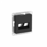 ATLASDESIGN НАКЛАДКА двойная для информационных функций типа Keystone, КАРБОН