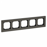 Рамка 5-пост. цвет серый матовый, металл горизонт. и вертик., IP20 MERTEN SE