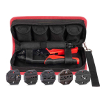 Набор в сумке СТО+5 серия QUICK PRO пресс-клещи (кримпер) с пятью матрицами для опрессовки изолированных и неизолированных наконечников КВТ