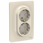 Розетка 2гн с З/К шторки с/у крем винт.клем. в сборе 16А Unica NEW Schneider Electric (1/5) Розетка 2гн с З/К шторки с/у крем винт.клем. в сборе 16А Unica NEW Schneider Electric (1/5)