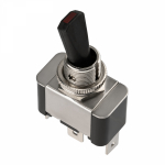 Тумблер 12V 30А (3c) ON-OFF однополюсный  с красной LED подсветкой  (ASW-07D-2)  REXANT (блистер)