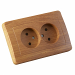 Розетка HEGEL 2-мест. в сборе с корпусом без З/К скр. уст-ки16А 220-250В IP20 дерево Розетка HEGEL 2-мест. в сборе с корпусом без З/К скр. уст-ки16А 220-250В IP20 дерево