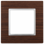 Рамка 1гн дерево венге/алюминий 14-5301-10 Elegance ЭРА Рамка 1гн дерево венге/алюминий 14-5301-10 Elegance ЭРА