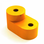 Изолятор угловой для установки нулевой шины желтый DEKraft (1/100)