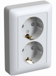Розетка 2гн с З/К шторки с/у белый в сборе 16А Хит Systeme Electric (1/68) Розетка 2гн с З/К шторки с/у белый в сборе 16А Хит Systeme Electric (1/68)