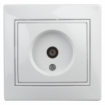 Розетка 1гн ТВ одиночная с/у белый 1-301-01 Intro Plano ЭРА (1/10)