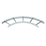 Секция угловая 90° LB 90 630 R5 FS, для лестничных лотков, R=500 мм, h=60 мм, B=300 мм, сталь, конвейерный цинк Секция угловая 90° LB 90 630 R5 FS, для лестничных лотков, R=500 мм, h=60 мм, B=300 мм, сталь, конвейерный цинк