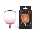 Лампа светодиод 5Вт 200Лм 1800К Е27 V140 pink-clear flexible LED Gauss Filament 1/6 Лампа светодиод 5Вт 200Лм 1800К Е27 V140 pink-clear flexible LED Gauss Filament 1/6