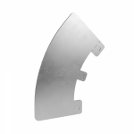 Перегородка SEP для углов CD 45 H100, алюминий, в комплекте с крепежными элементами и необходимыми для монтажа