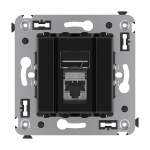 Накладка/вставка для подкл. ср-в связи и выч. техники с/у пластик черный DKC Avanti