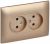 Розетка 2гн без З/К шторки с/у песочный в сборе 10А SK-R09Sa SKANDY IEK (1/10/100)