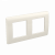 Рамка на 2+2 модуля (двухместная), белая, RAL9010 ДКС Рамка на 2+2 модуля (двухместная), белая, RAL9010 ДКС