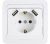 Розетка 1гн с З/К+2хUSB с/у белый 16А 2047 CLASSICO IN HOME (1/10/200) Розетка 1гн с З/К+2хUSB с/у белый 16А 2047 CLASSICO IN HOME (1/10/200)