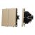 ARL NOBE Выключатель проходной 2 кл софт-тач золотой песок SWT-MKP2-SFPL-GD (250V, 10A) (Arlight, -)