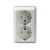 Розетка ABB Jussi 2-мест. механизм с накладкой с З/К скр. уст-ки16А 220-250В IP21 белый Розетка ABB Jussi 2-мест. механизм с накладкой с З/К скр. уст-ки16А 220-250В IP21 белый