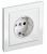 Розетка 1гн с З/К шторки с/у белый в сборе 16А РСР14-1-0-БрБ BRITE IEK (1/10/100)